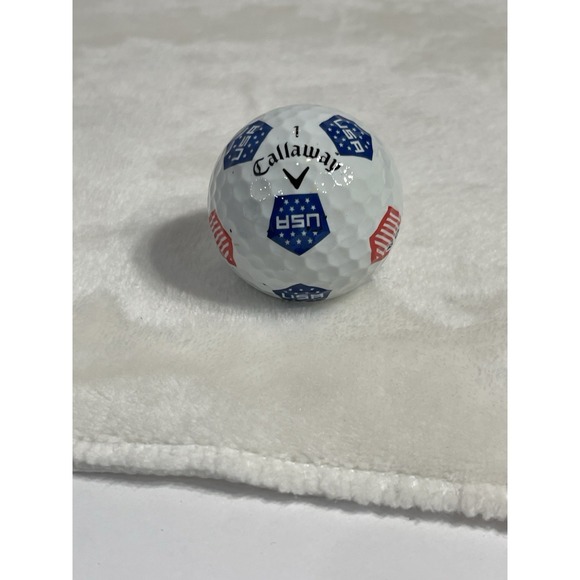 USA Flag Logo Golf Ball Callaway Chrome Soft Collectible - Picture 2 of 5